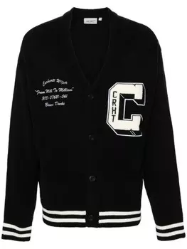 Carhartt WIP кардиган Brown Ducks, черный