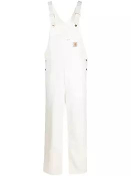 Carhartt WIP комбинезон прямого кроя с нашивкой-логотипом, белый