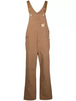 Carhartt WIP комбинезон с нашивкой-логотипом, коричневый