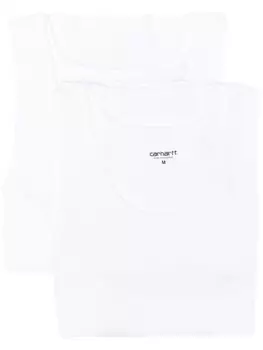 Carhartt WIP комплект из двух топов в рубчик, белый