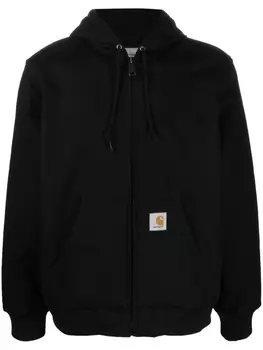 Carhartt WIP куртка из органического хлопка с капюшоном, черный