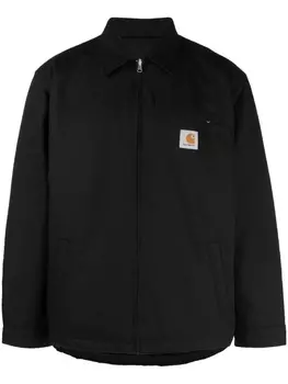 Carhartt WIP куртка на молнии с нашивкой-логотипом, черный