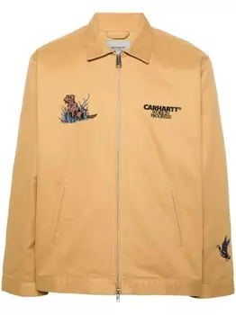 Carhartt WIP куртка-рубашка с вышитым логотипом Ducks, желтый