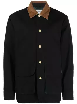Carhartt WIP куртка-рубашка со вставками, черный