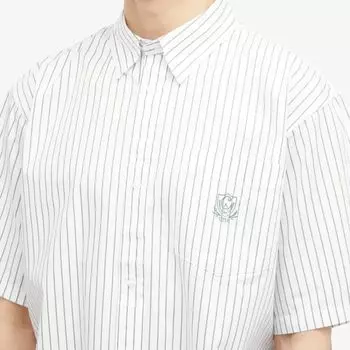 Carhartt WIP Linus Рубашка в полоску с коротким рукавом, белый
