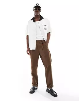 Carhartt WIP – Master – коричневые свободные брюки