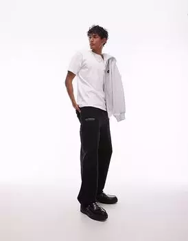 Carhartt WIP - OG - Брюки черного цвета с принтом и одним слоем ткани в области колена