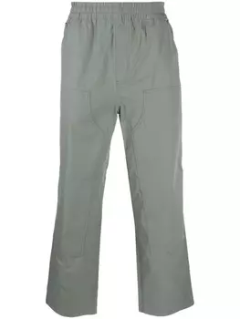 Carhartt WIP прямые брюки с нашивкой-логотипом, зеленый