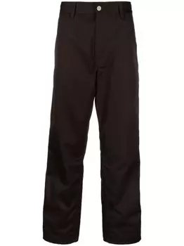 Carhartt WIP прямые брюки Simple, коричневый