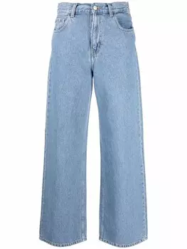 Carhartt WIP прямые джинсы с нашивкой-логотипом, синий