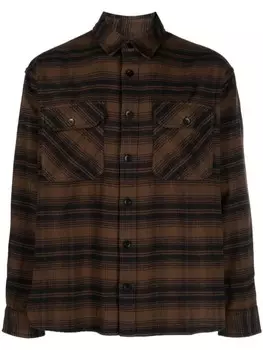 Carhartt WIP рубашка в клетку, коричневый