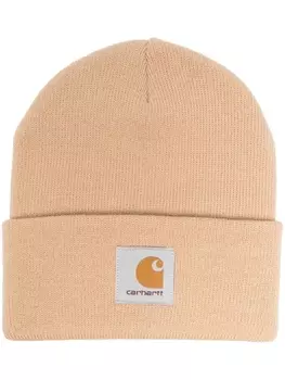 Carhartt WIP шапка бини с нашивкой-логотипом, нейтральный цвет