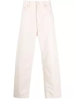 Carhartt WIP широкие джинсы с нашивкой-логотипом, нейтральный цвет