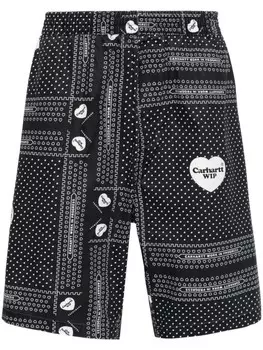 Carhartt WIP шорты Heart Bandana, черный