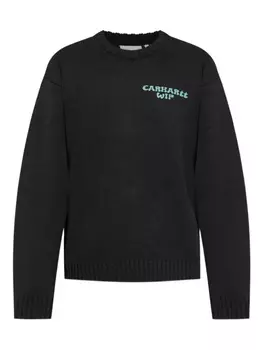 Carhartt WIP свитер с вышитым логотипом, черный