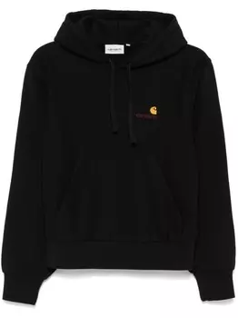 Carhartt WIP толстовка с капюшоном American Script, черный