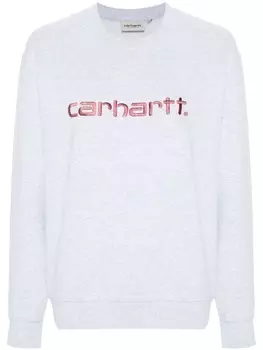 Carhartt WIP толстовка с вышитым логотипом, серый