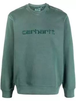 Carhartt WIP толстовка с вышитым логотипом, зеленый