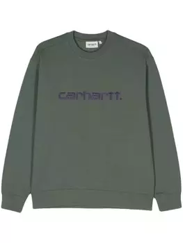 Carhartt WIP толстовка с вышитым логотипом, зеленый