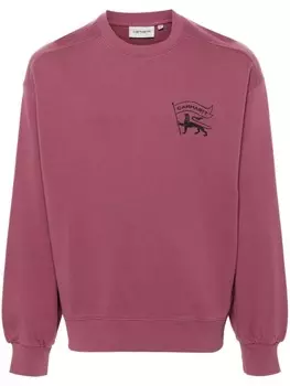 Carhartt WIP толстовка Stamp, розовый