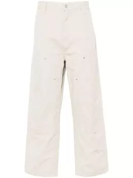 Carhartt WIP зауженные брюки средней посадки Walter Double Knee, нейтральный цвет