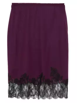 Carine Gilson шелковая комбинация, фиолетовый