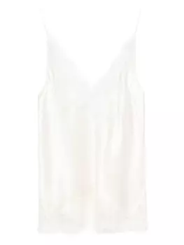 Carine Gilson шелковый топ на бретелях, нейтральный