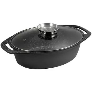 Carl Schmidt Sohn 32x24 см жаровня MARBURG с кнопкой ароматизации 064129, черный