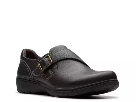 Carleigh Jazz Slip-On Clarks, Chocolate Leather
