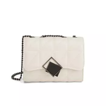 Carlo Daisy Coraldaisy Женская сумка через плечо, Улучшенная белая ткань Crescent