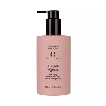 CARLO OLIVERI Hydra Repair Укрепляющая маска для волос с реструктурирующим и антивозрастным эффектом Интенсивное лечение слабых и поврежденных волос 300 мл