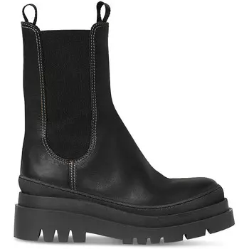 CARLOTA Женские кожаные повседневные ботинки до середины икры Loeffler Randall, черный