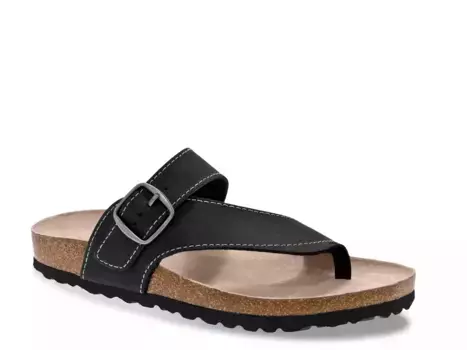 Carly Nubuck Flat Сандалии White Mountain, Black