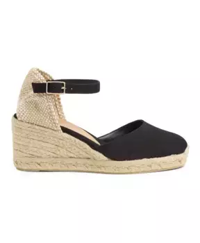 Carol 6 001 Туфли на танкетке 7 см Castaer, черный