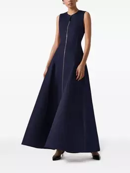 Carolina Herrera джинсовое макси-платье, синий