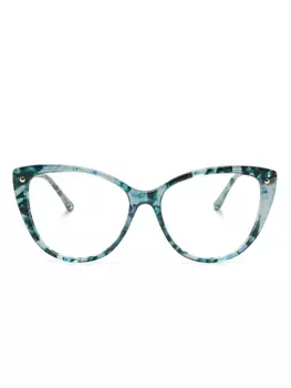 Carolina Herrera очки в оправе 'бабочка', зеленый