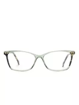 Carolina Herrera очки в прямоугольной оправе, зеленый