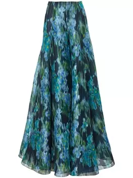 Carolina Herrera палаццо Floral, синий