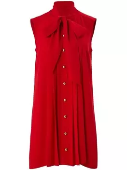 Carolina Herrera платье мини с завязками, красный