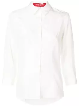 Carolina Herrera рубашка с рукавами три четверти, белый