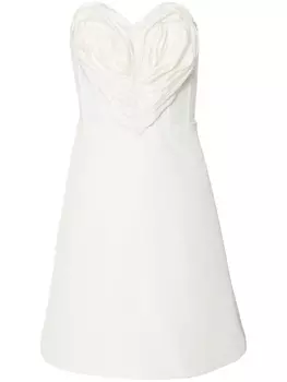 Carolina Herrera шелковое платье мини, белый