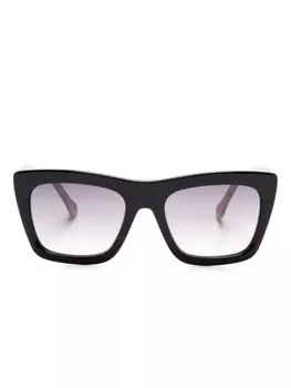 Carolina Herrera солнцезащитные очки в квадратной оправе, черный