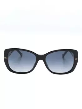 Carolina Herrera солнцезащитные очки в массивной оправе, черный