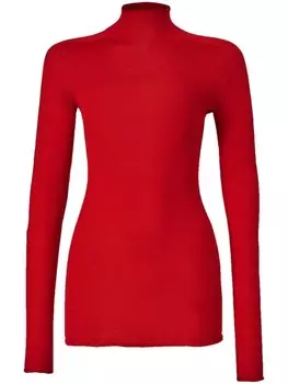 Carolina Herrera свитер с высоким воротником, красный