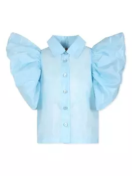 Caroline Bosmans гофрированный верх, синий