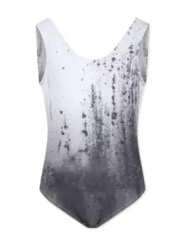 Caroline Bosmans купальник с открытой спиной и принтом, белый