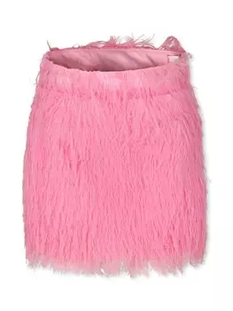 Caroline Bosmans юбка из искусственной овчины, розовый