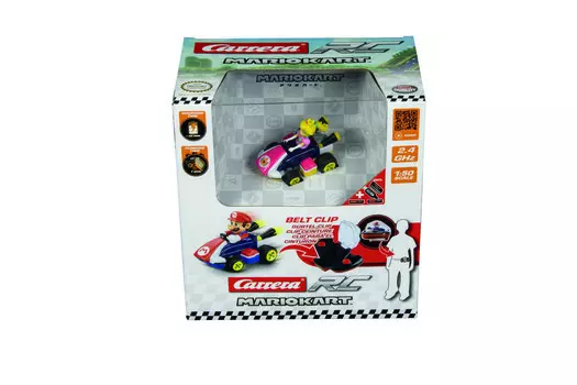 Carrera RC 2,4 ГГц Mario Kart Auto Mini RC, персиковый