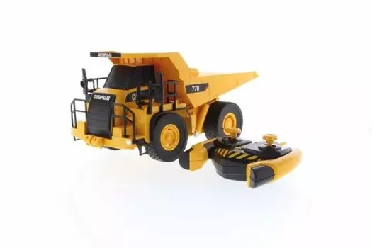 Carrera, RC Caterpillar Самосвал 1:35 RC CAT 770 Карьерный самосвал с батарейным питанием