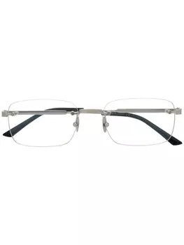 Cartier Eyewear очки CT0349 в безободковой оправе, серый